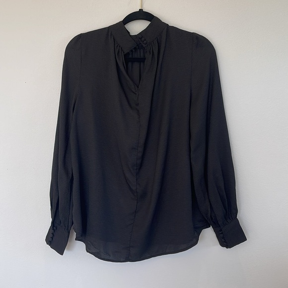 H&M Black Long Sleeve Blouse Size S - Picture 3 of 6